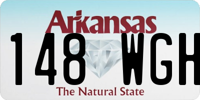 AR license plate 148WGH