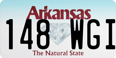 AR license plate 148WGI