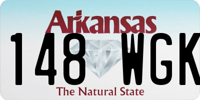AR license plate 148WGK