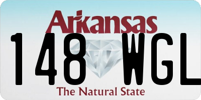 AR license plate 148WGL