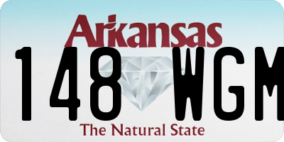 AR license plate 148WGM