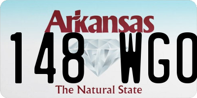 AR license plate 148WGO