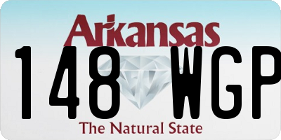 AR license plate 148WGP