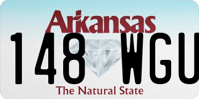 AR license plate 148WGU
