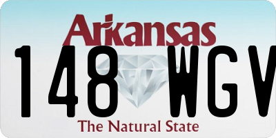 AR license plate 148WGV