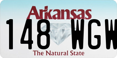 AR license plate 148WGW