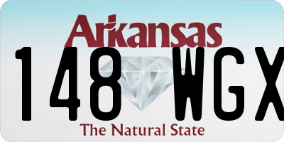 AR license plate 148WGX