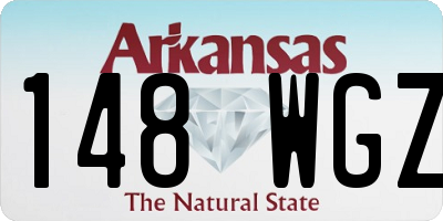 AR license plate 148WGZ