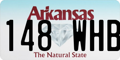AR license plate 148WHB