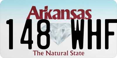 AR license plate 148WHF
