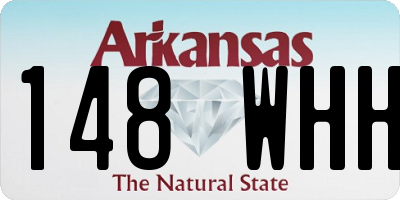 AR license plate 148WHH