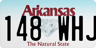 AR license plate 148WHJ