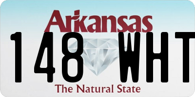AR license plate 148WHT