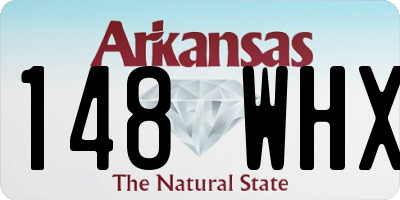 AR license plate 148WHX