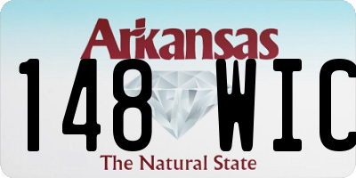 AR license plate 148WIC