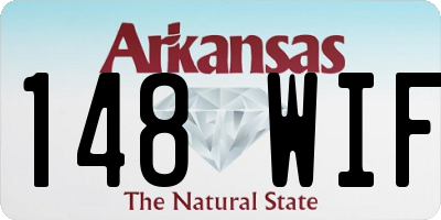 AR license plate 148WIF
