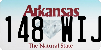 AR license plate 148WIJ