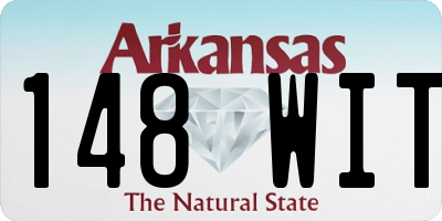 AR license plate 148WIT