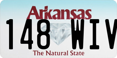 AR license plate 148WIV