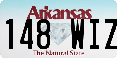 AR license plate 148WIZ
