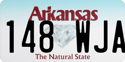 AR license plate 148WJA