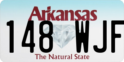 AR license plate 148WJF