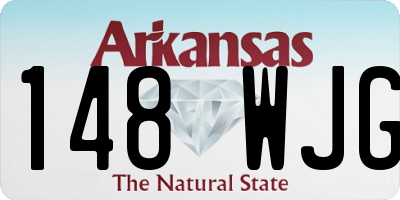 AR license plate 148WJG