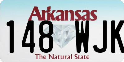 AR license plate 148WJK