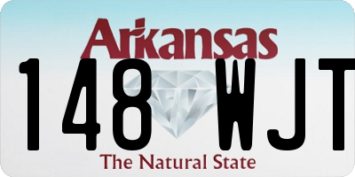 AR license plate 148WJT