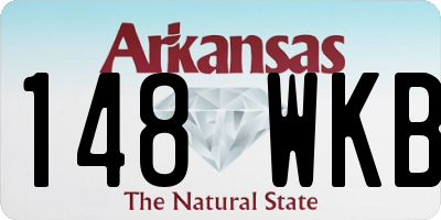 AR license plate 148WKB
