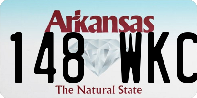AR license plate 148WKC