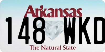 AR license plate 148WKD