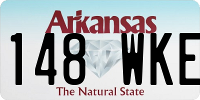 AR license plate 148WKE