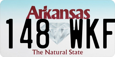 AR license plate 148WKF