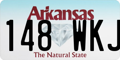 AR license plate 148WKJ