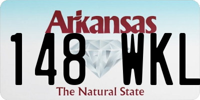 AR license plate 148WKL