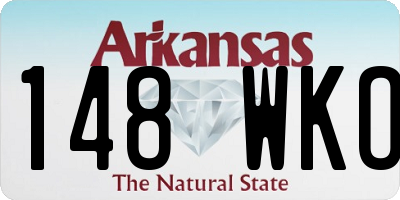 AR license plate 148WKO