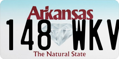 AR license plate 148WKV