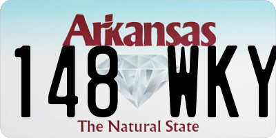 AR license plate 148WKY
