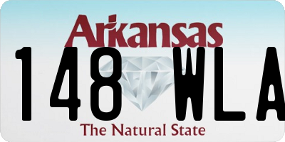 AR license plate 148WLA