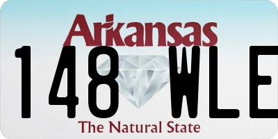 AR license plate 148WLE