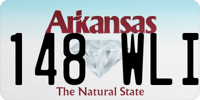 AR license plate 148WLI