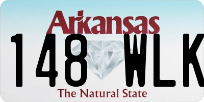 AR license plate 148WLK