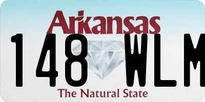 AR license plate 148WLM