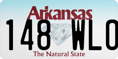 AR license plate 148WLO