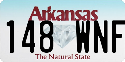 AR license plate 148WNF