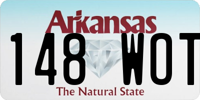 AR license plate 148WOT