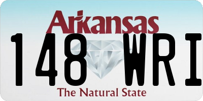 AR license plate 148WRI