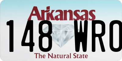 AR license plate 148WRO