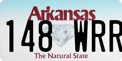 AR license plate 148WRR